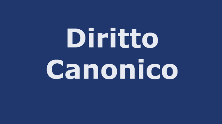 diritto canonico