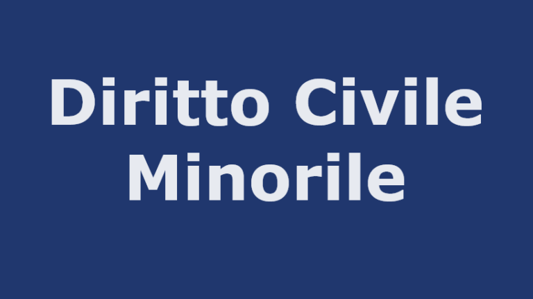 diritto civile minorile