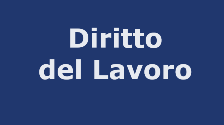 diritto del lavoro