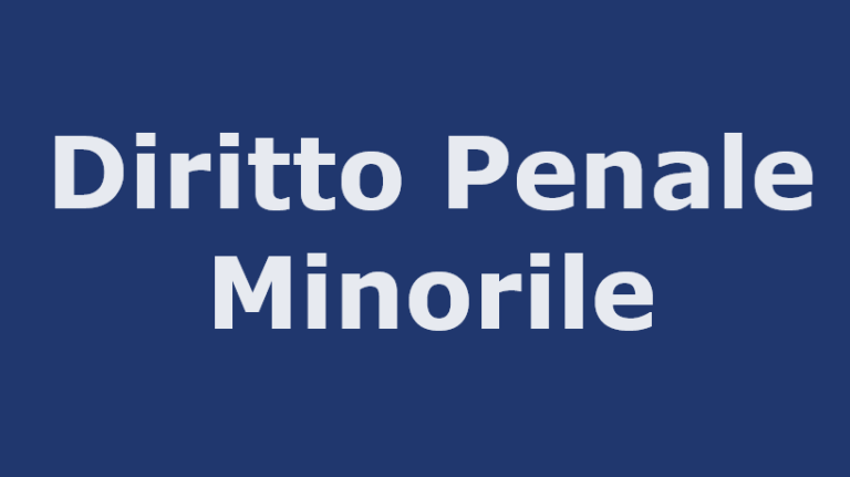 diritto penale minorile