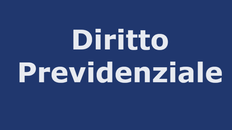 diritto previdenziale